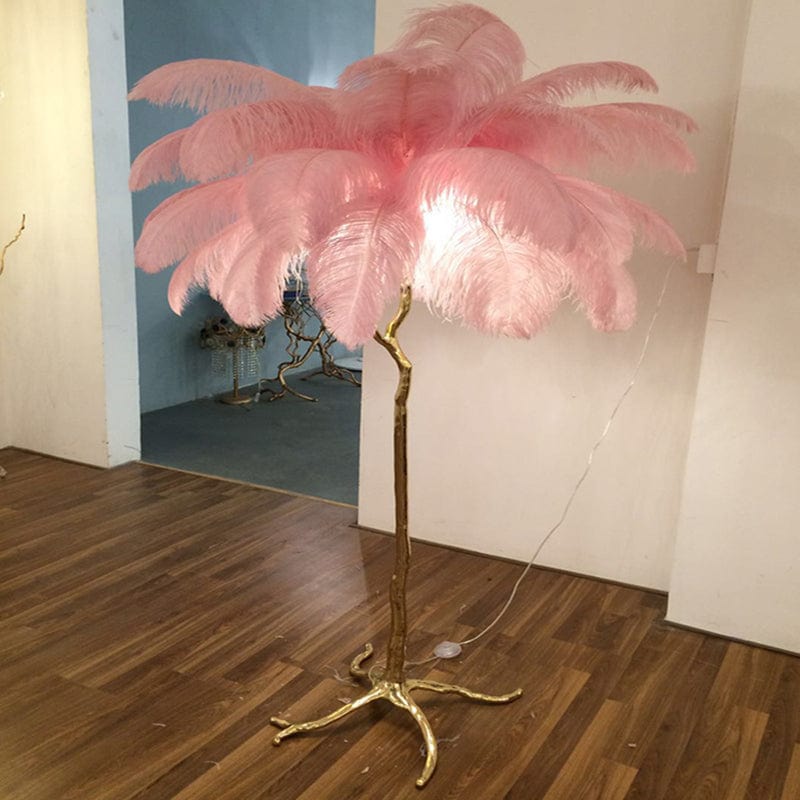 Luxurious Feather Floor Lamp