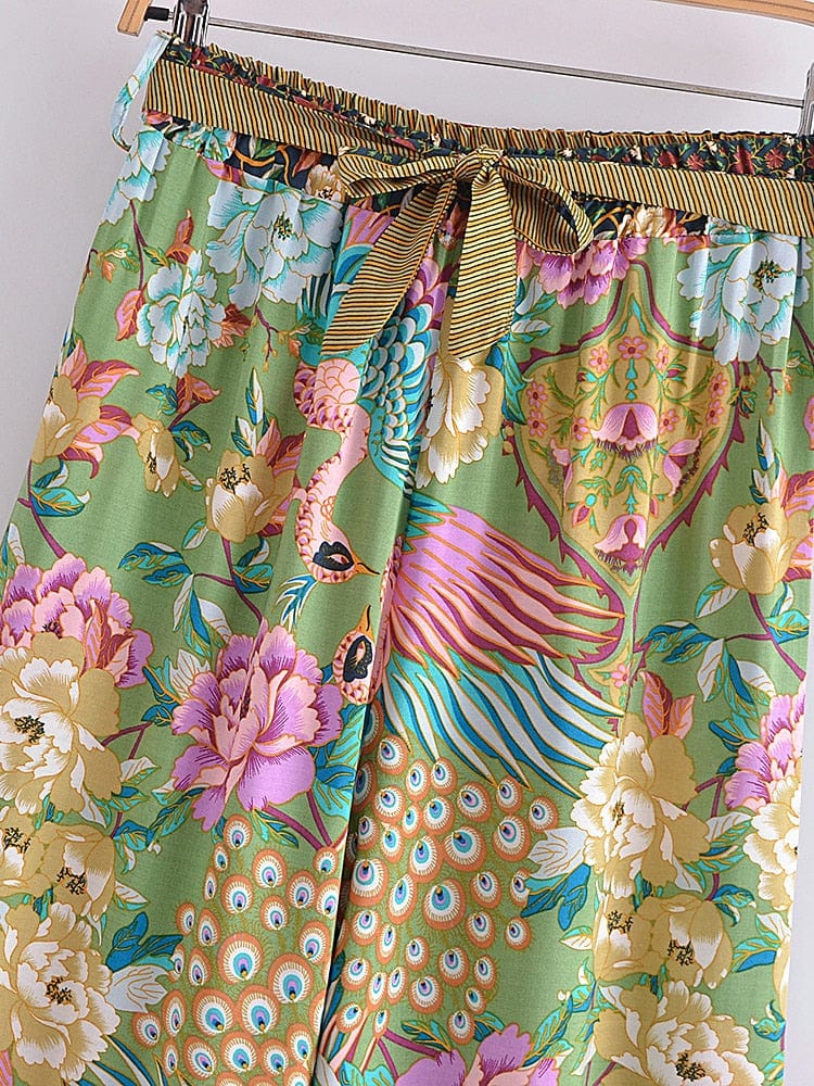 Peacock Dreams Boho Pants