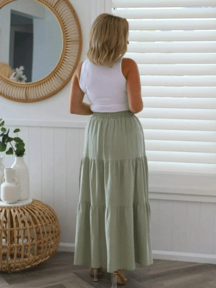 Kaida Bohemian Maxi Skirt