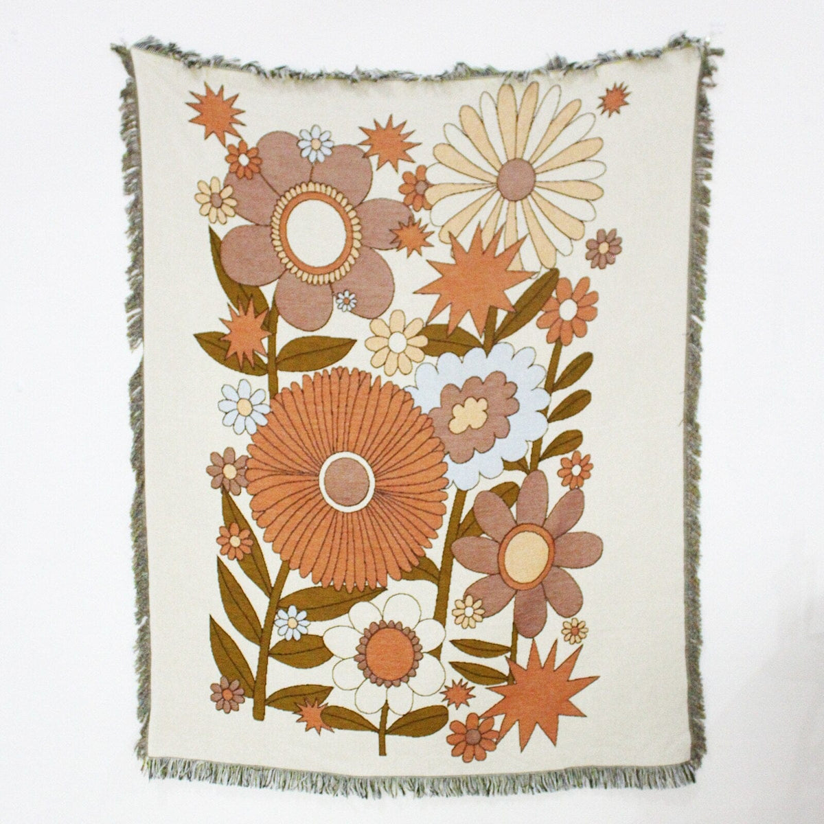 Flower Power Throw Blanket