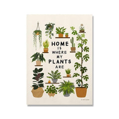 Home is Where My Plants Are Wall Art