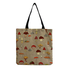 Mushroom Design Tote Bag