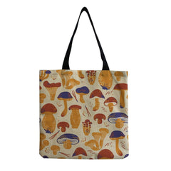 Mushroom Design Tote Bag