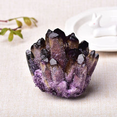 Purple Phantom Quartz Cluster Crystal
