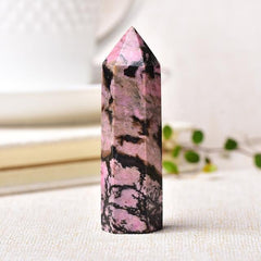 Rhodonite Crystal Point Tower