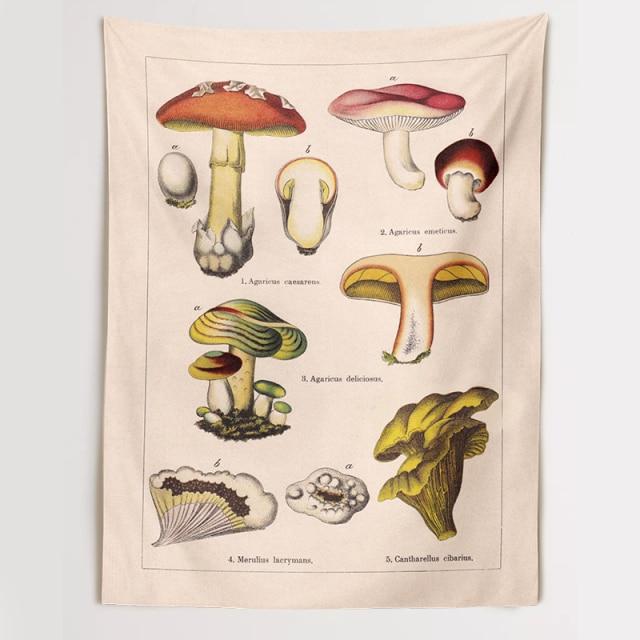 Forest's Mushrooms Tapestry