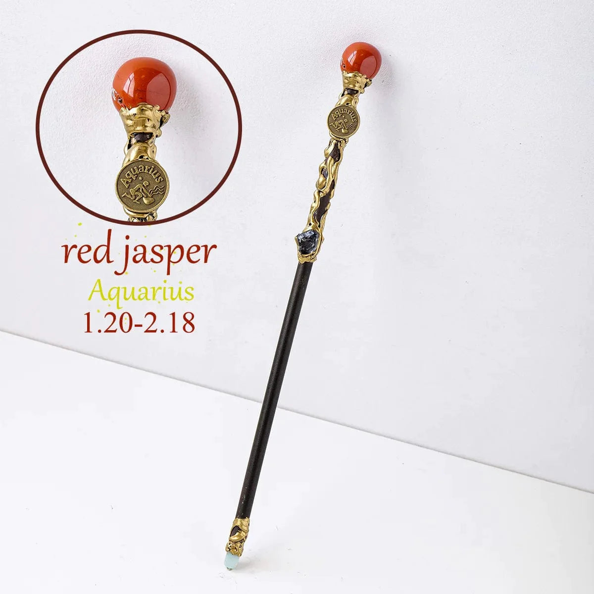 Natural Stone Zodiac Sign Wand