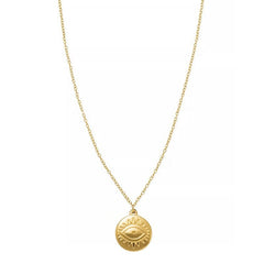 Evil Eye Gold Pendant Necklace