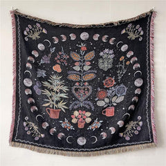 Moonlight Garden Throw Blanket