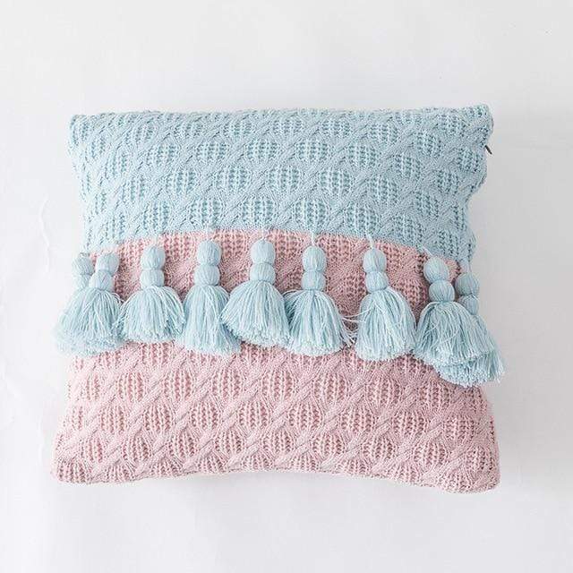 Freya Tasseled Knit Cushions