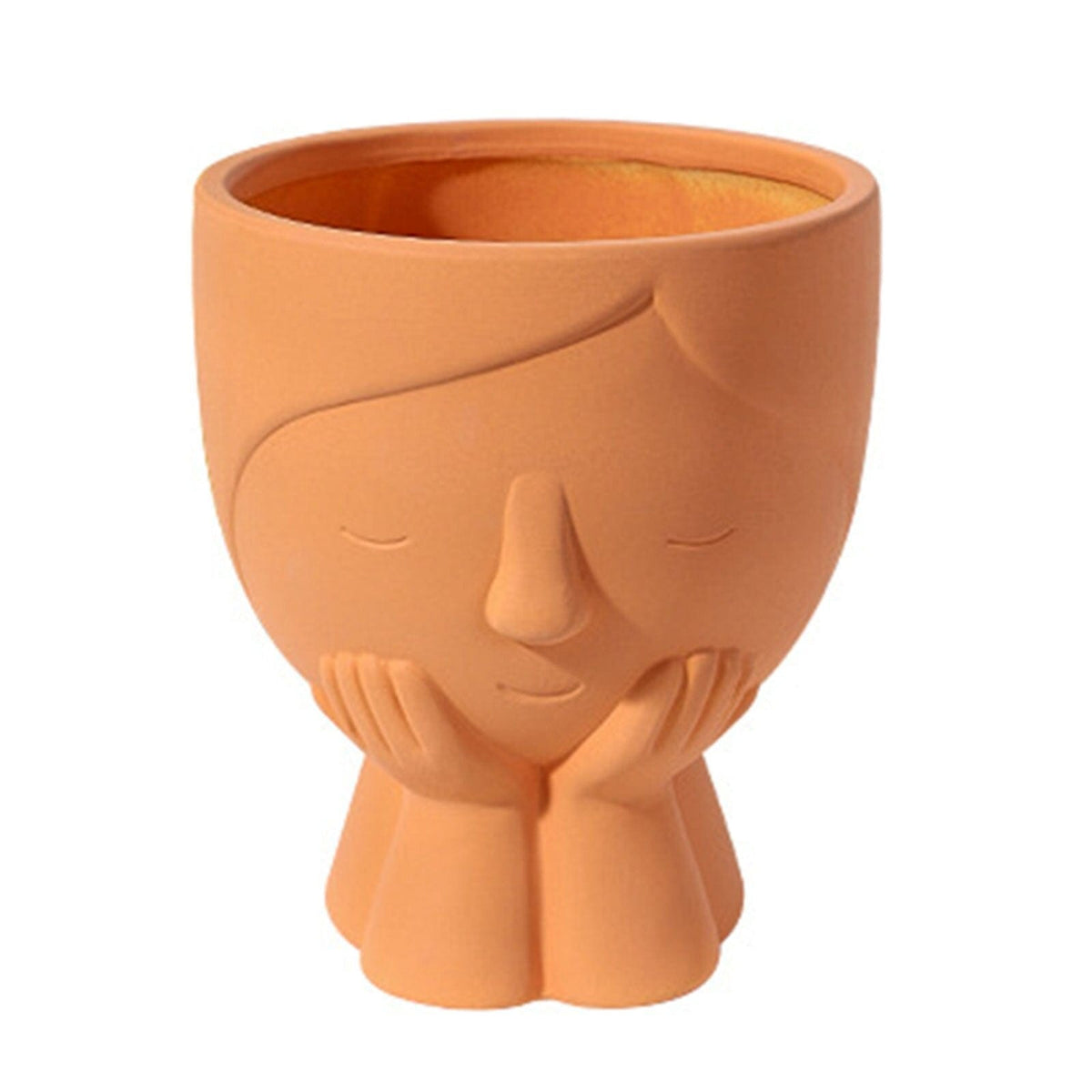 Little Girl Portrait Flower Pot