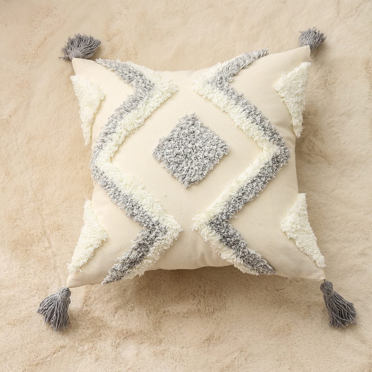 Geometric Tufted Cushion Covers