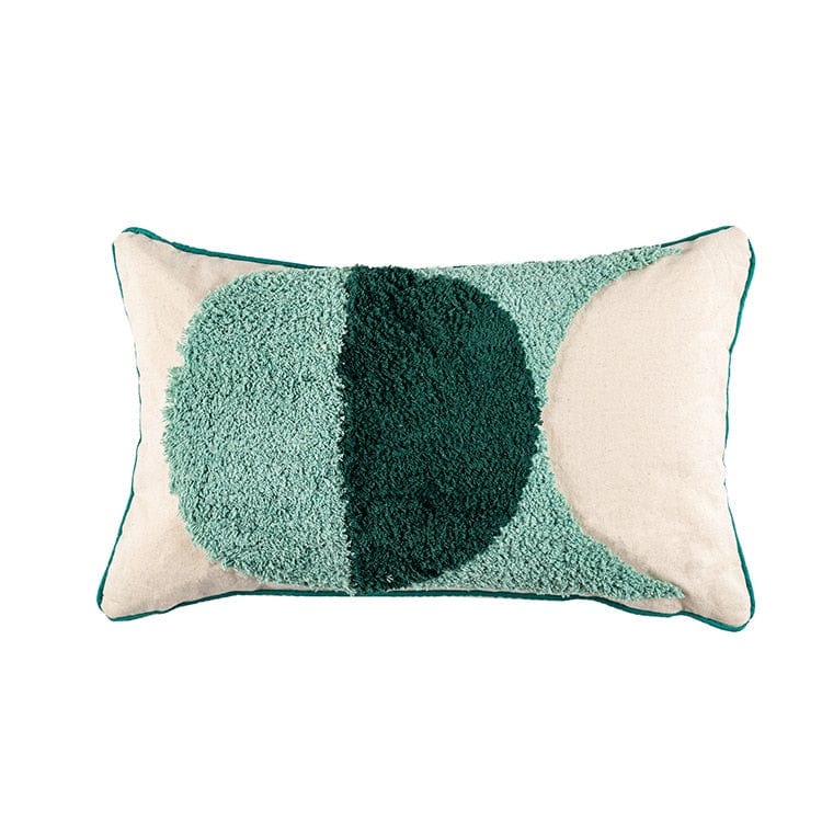 Handmade Green Tufted Pillow Cover