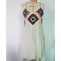 Faye Crochet Beach Mini Dress