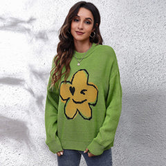 Flower Power Knit Sweater