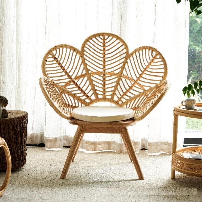 Flower Rattan Chair