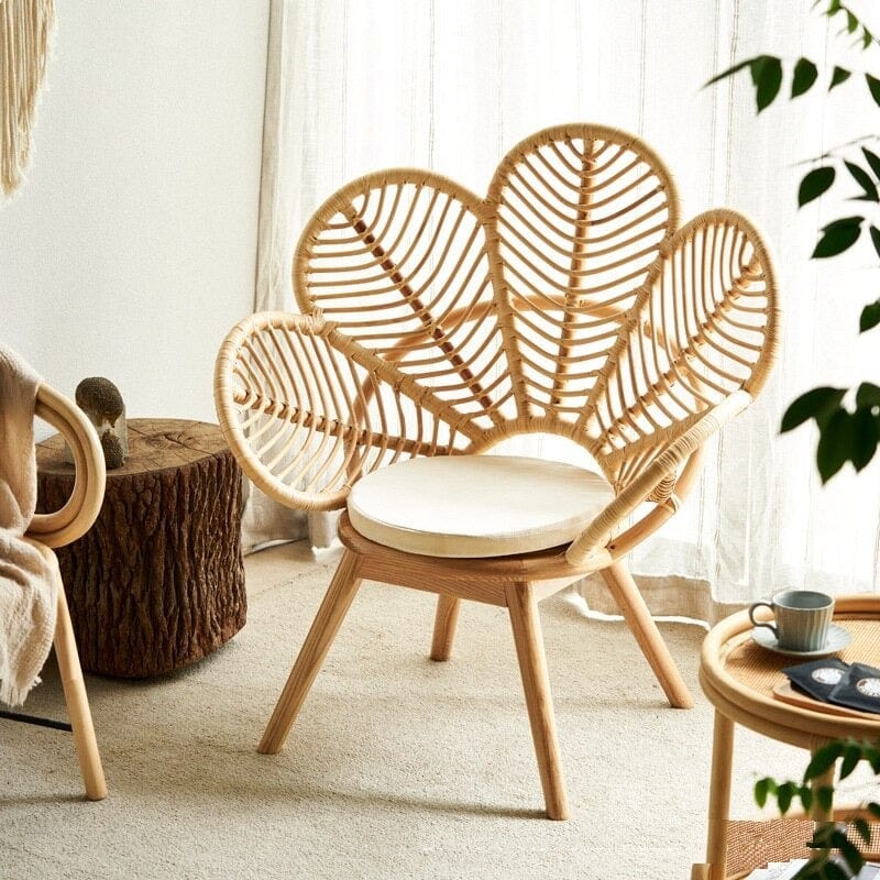 Flower Rattan Chair