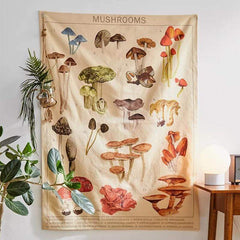 Forest's Mushrooms Tapestry