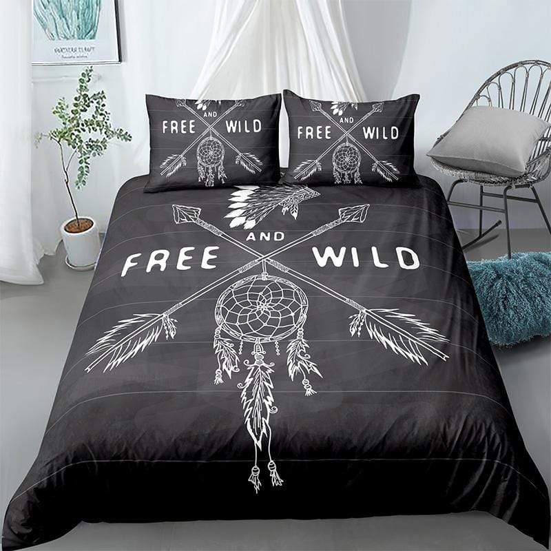 Free and Wild Microfiber Dreamcatcher Duvet Cover Set