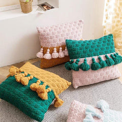 Freya Tasseled Knit Cushions