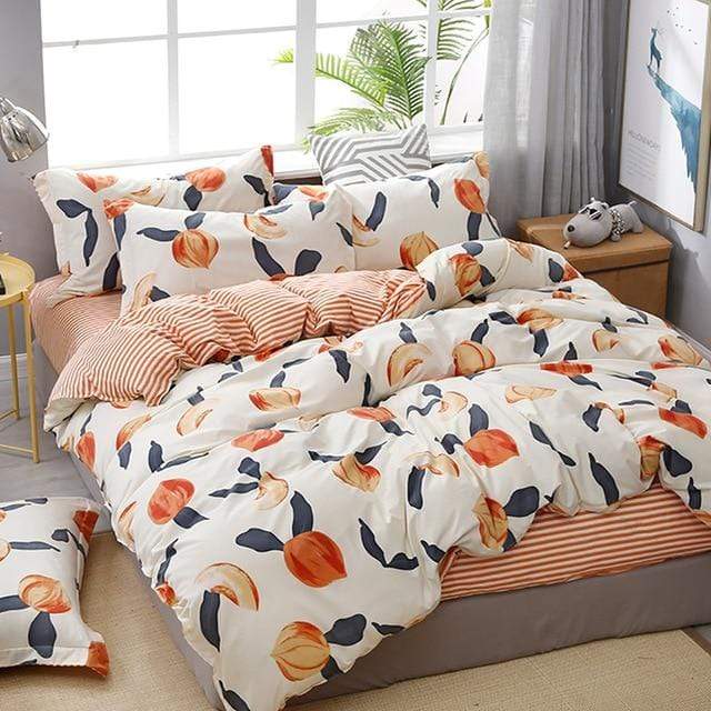 PEACH BEDDING SET 4PCS