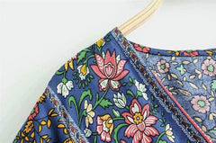 Fynley Vintage Floral Mini Dress