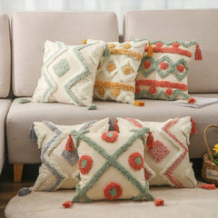 Geometric Tufted Cushion Covers