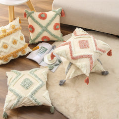 Geometric Tufted Cushion Covers