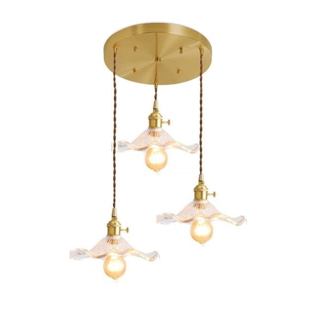 Flowers Glass Pendant Lamp