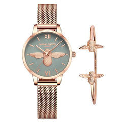 Queen Bee Women's Watch and Bracelet Set