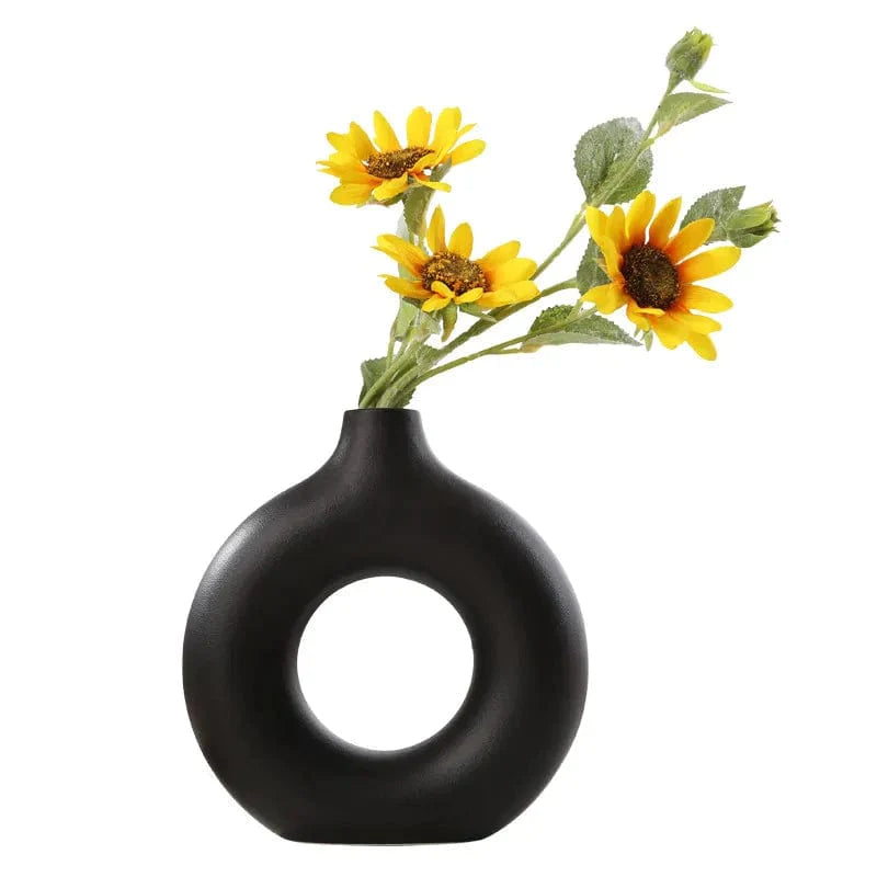 Hollow Minimalistic Ceramic Vase