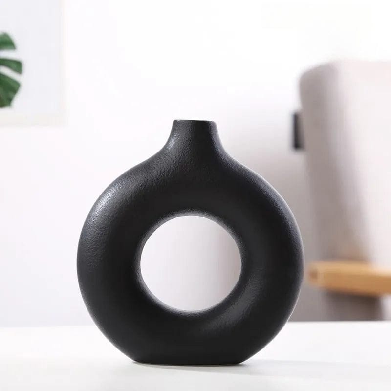 Hollow Minimalistic Ceramic Vase