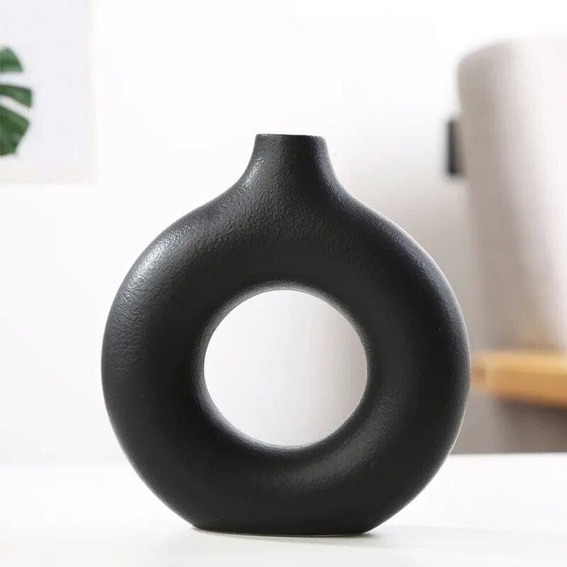 Hollow Minimalistic Ceramic Vase