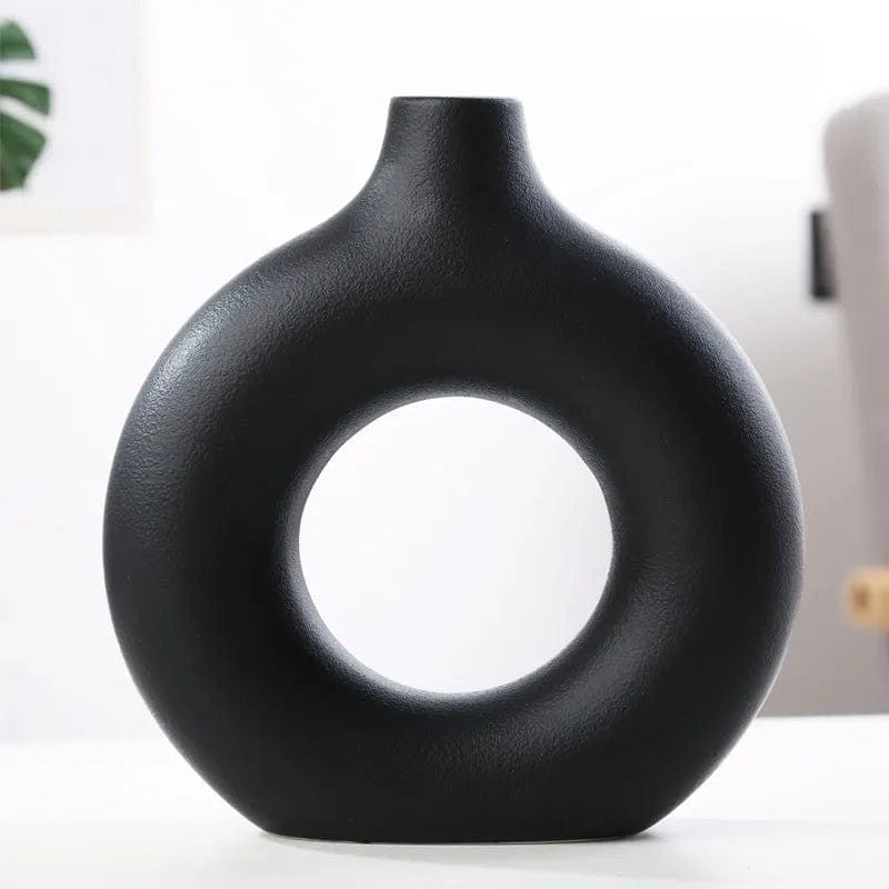 Hollow Minimalistic Ceramic Vase