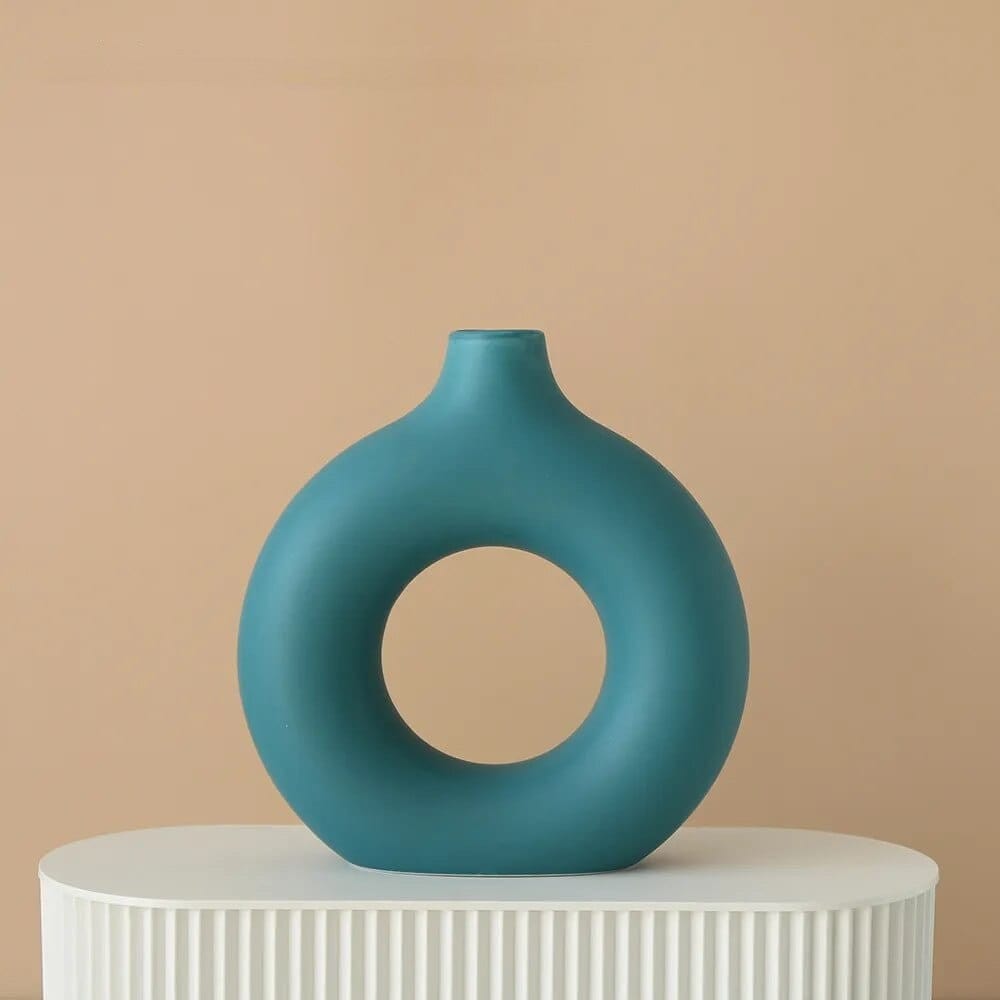 Hollow Minimalistic Ceramic Vase