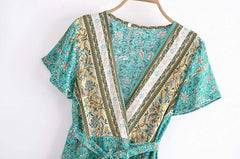 Jacinda Vintage Floral Maxi Dress