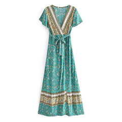 Jacinda Vintage Floral Maxi Dress