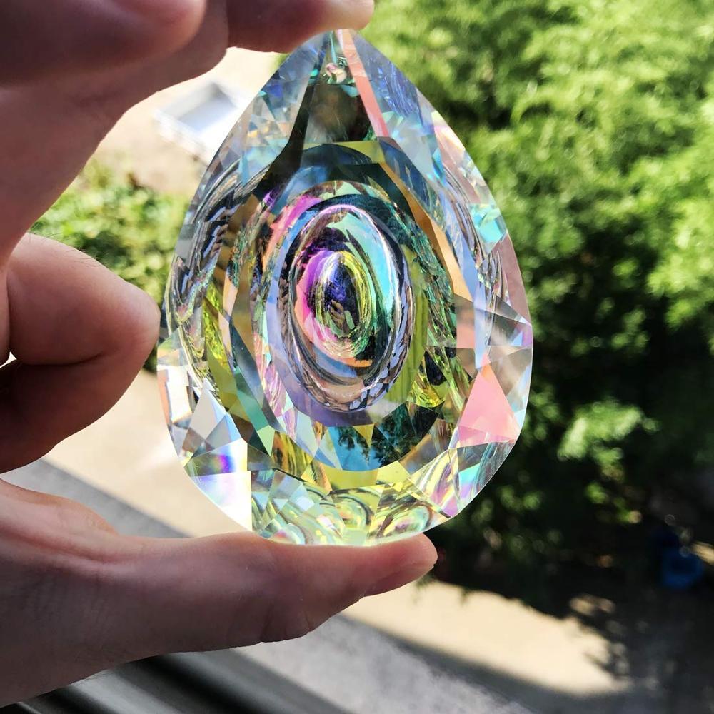 Large Hanging Crystal Prism Ornament