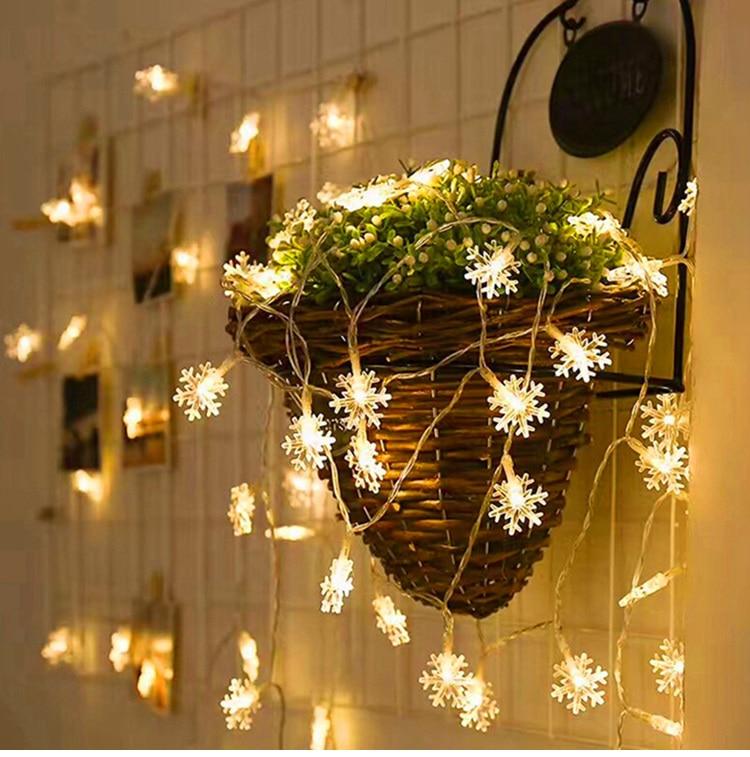 LED Snowflake String Light