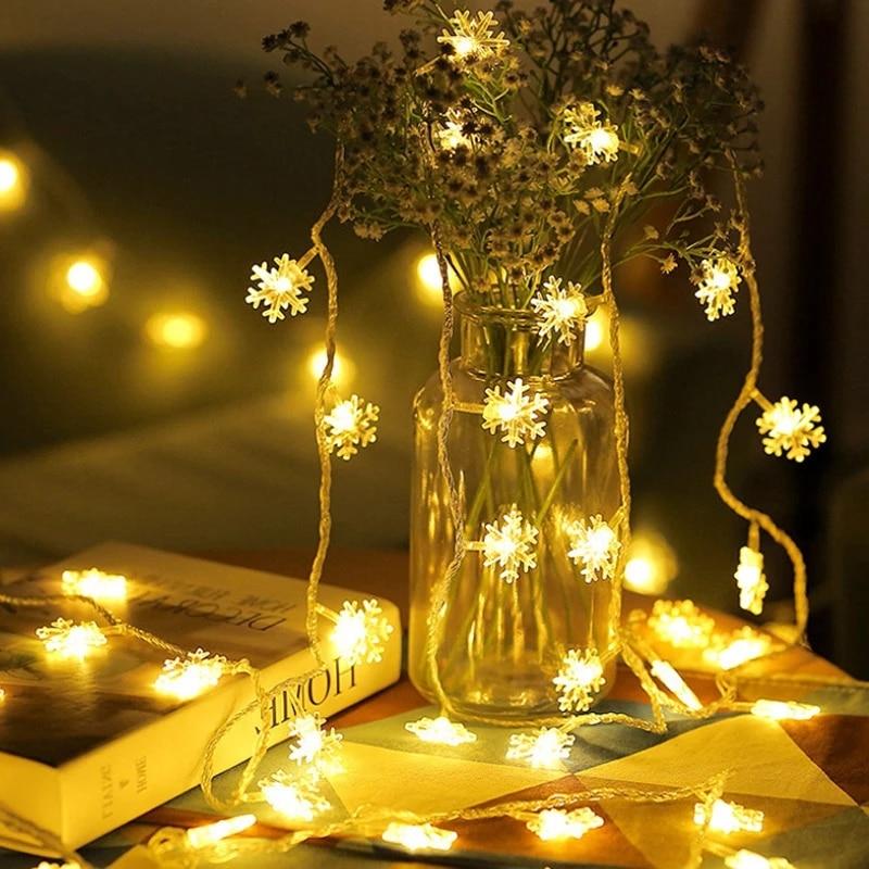 LED Snowflake String Light