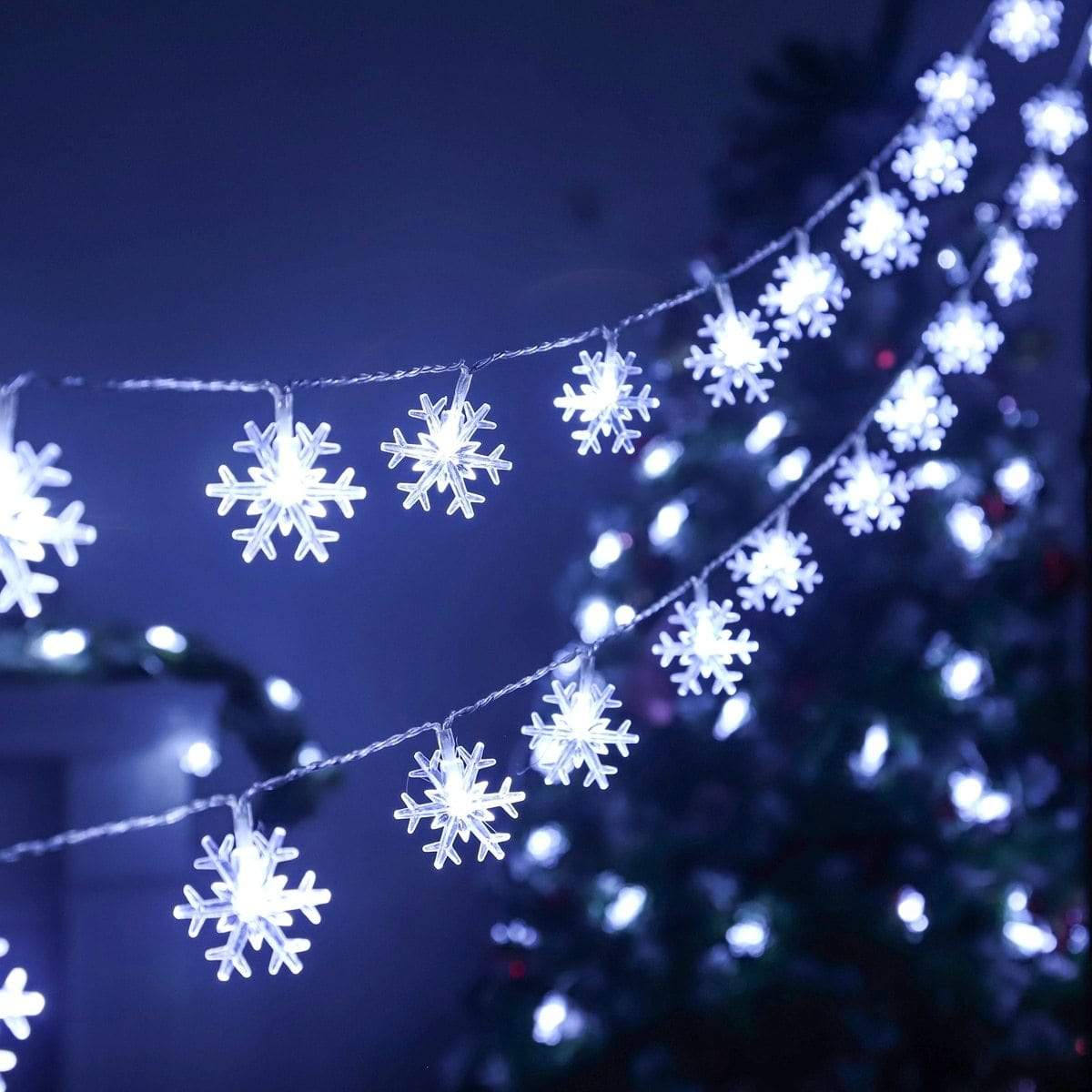 LED Snowflake String Light