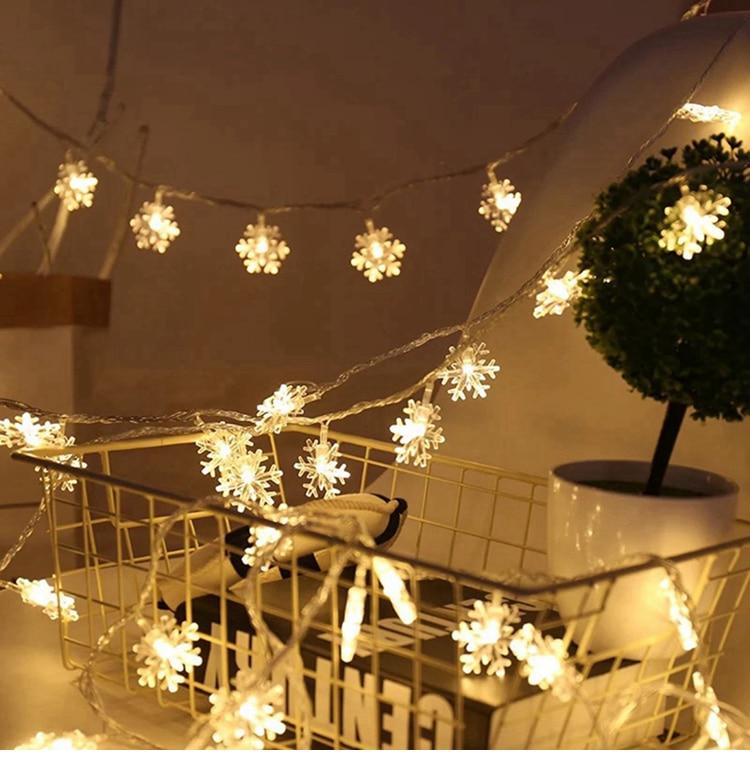 LED Snowflake String Light