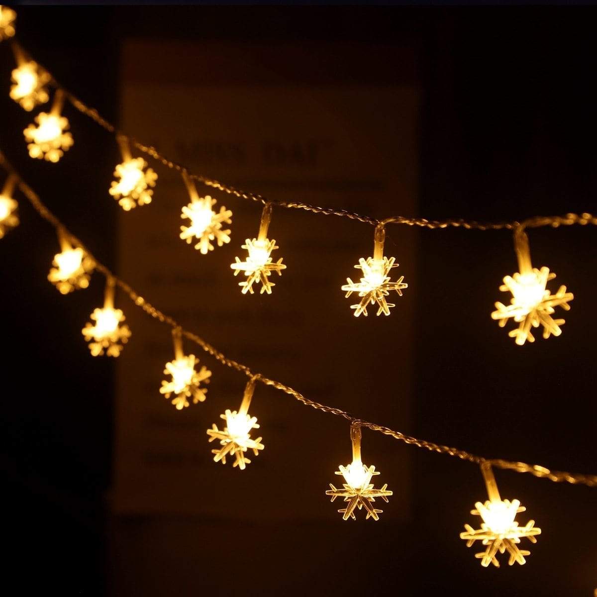 LED Snowflake String Light