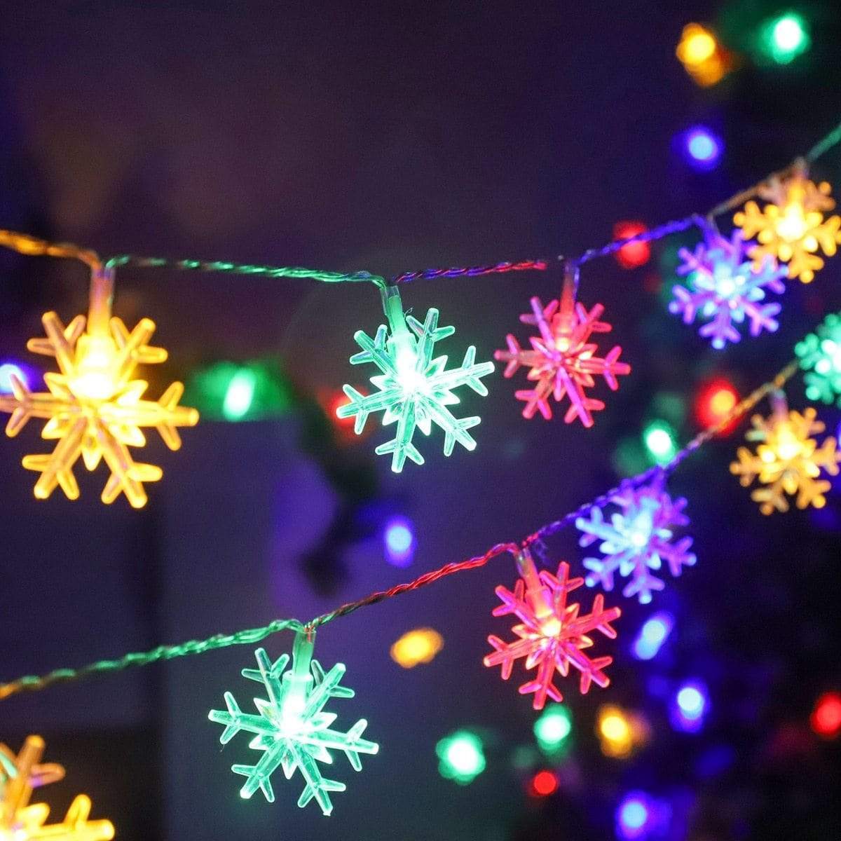 LED Snowflake String Light