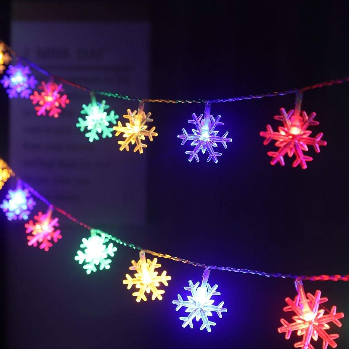 LED Snowflake String Light