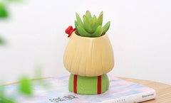 Little Blonde Girl Flower Pot