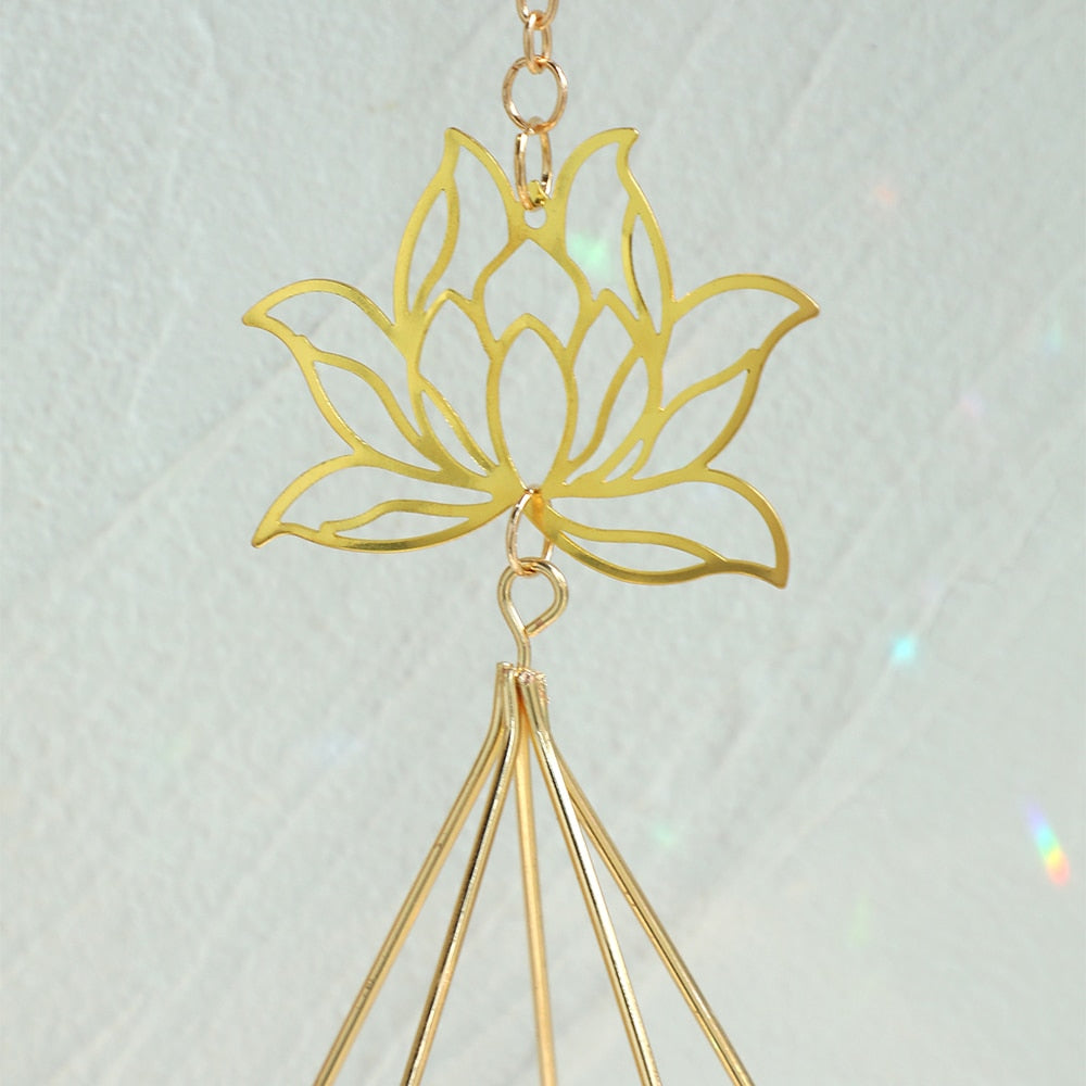 Lotus Plant Hanger Suncatcher