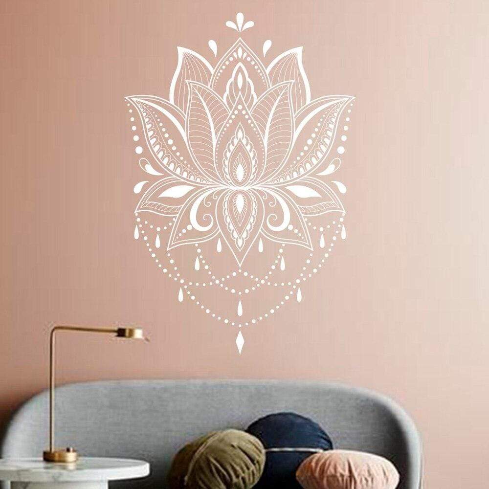 Lotus Mandala Wall Decal