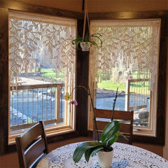 Macrame Leaf Curtain