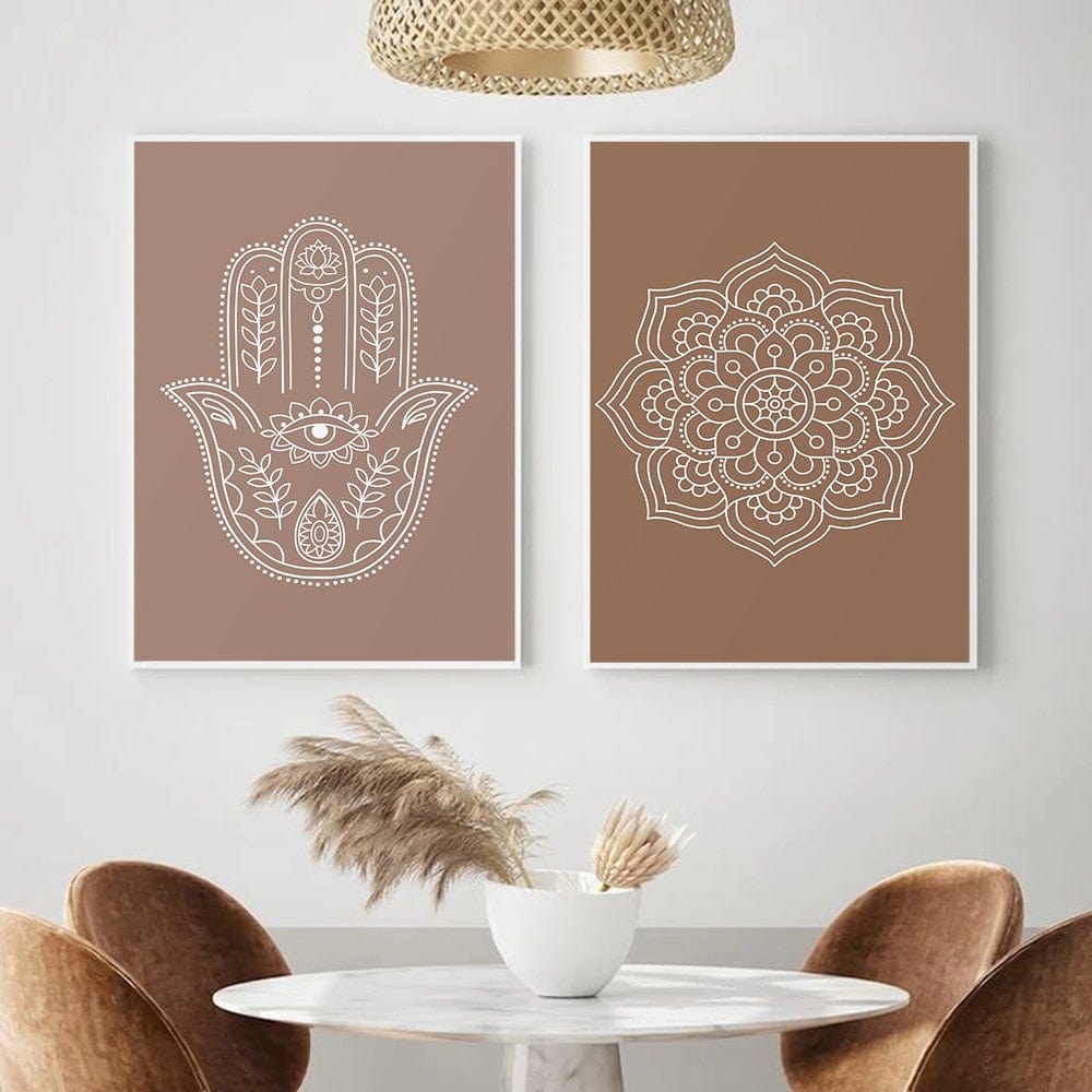 Mandala Buddha Lotus Canvas Posters